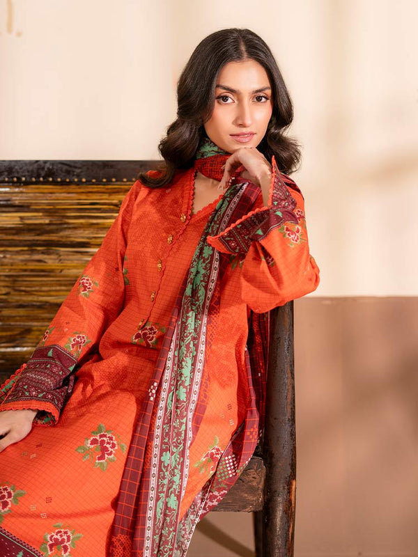RASHA 3-Piece Unstitched Digital Printed Lawn Suit