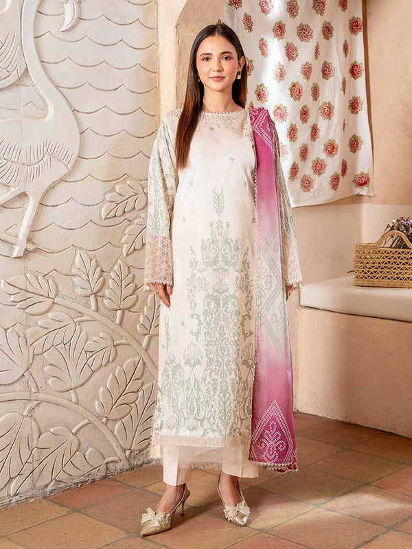 SERAI 3-Piece Unstitched Digital Printed Lawn Suit