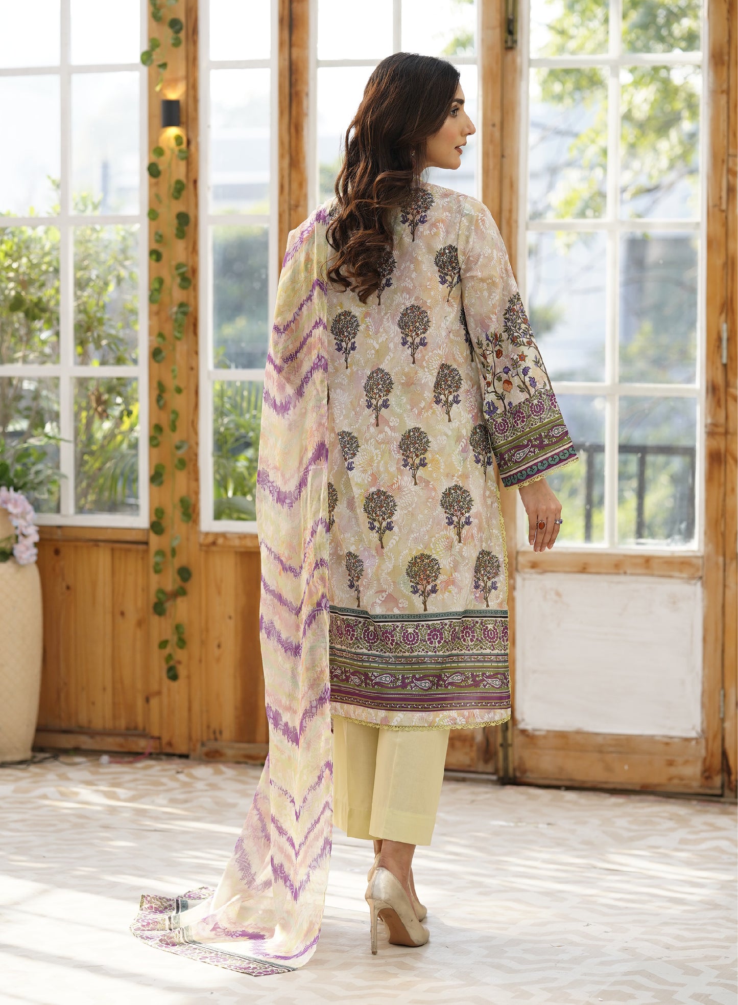 Firuzeh Luxury Lawn Embroidered Unstitched 3 Piece