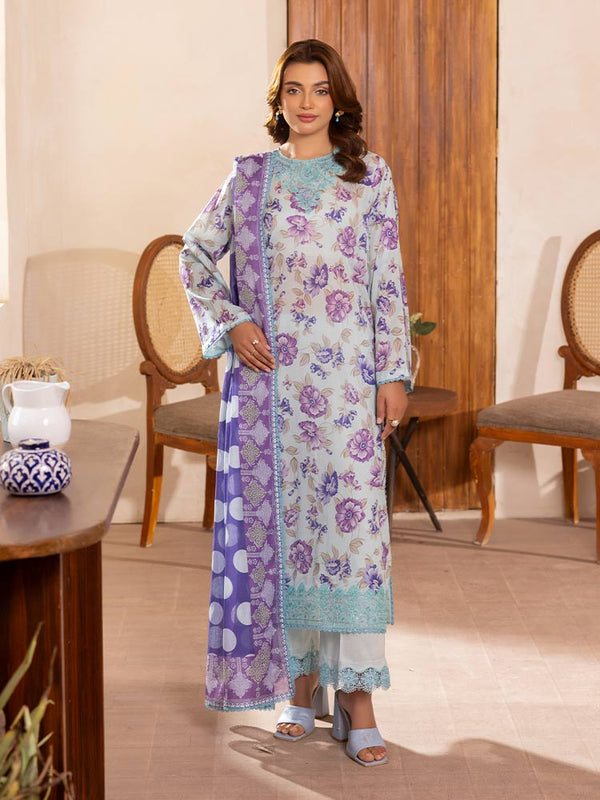 CRIMSAL 3-Piece Unstitched Digital Printed Lawn Suit