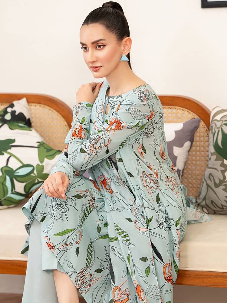 Ramona 3-Pieces Unstitched Digital Printed Lawn Suit – Binaas