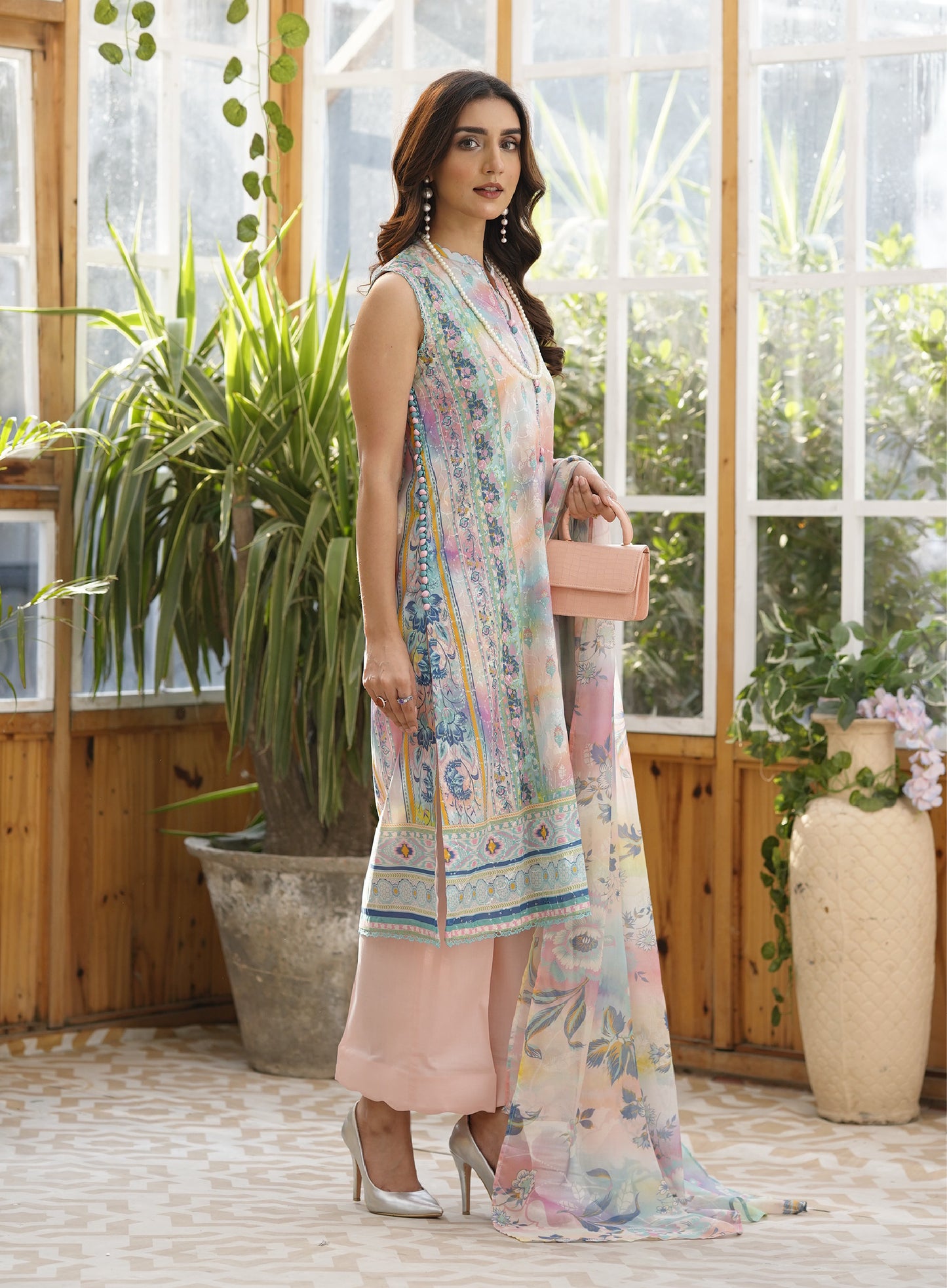 Firuzeh Luxury Lawn Embroidered Unstitched 3 Piece