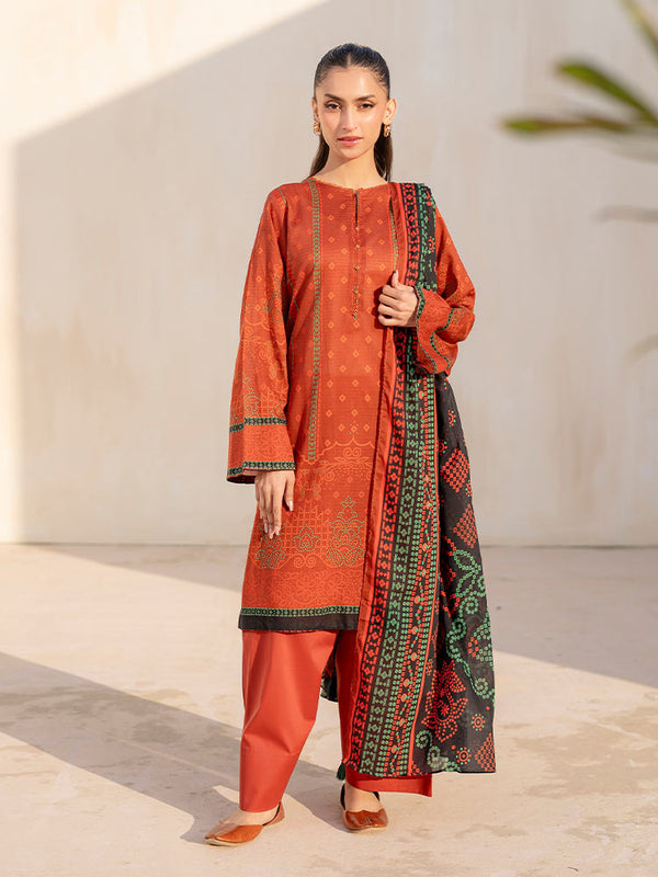 CHUNRI CHARM 3-Piece Unstitched Digital Printed Lawn Suit