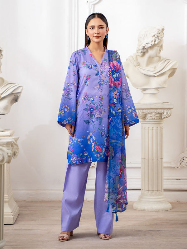 TARA POP 3-Piece Unstitched Digital Printed Lawn Suit