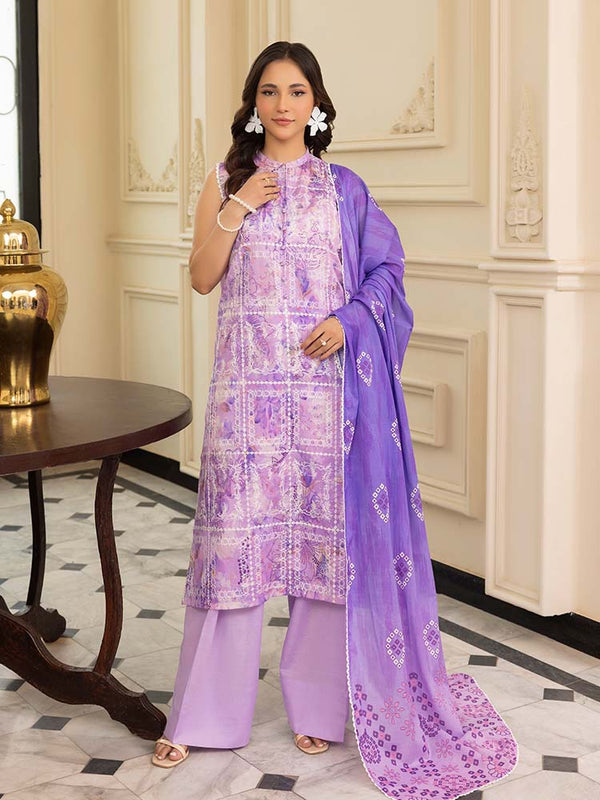 DOVES OF GARDEN 3-Piece Unstitched Digital Printed Lawn Suit