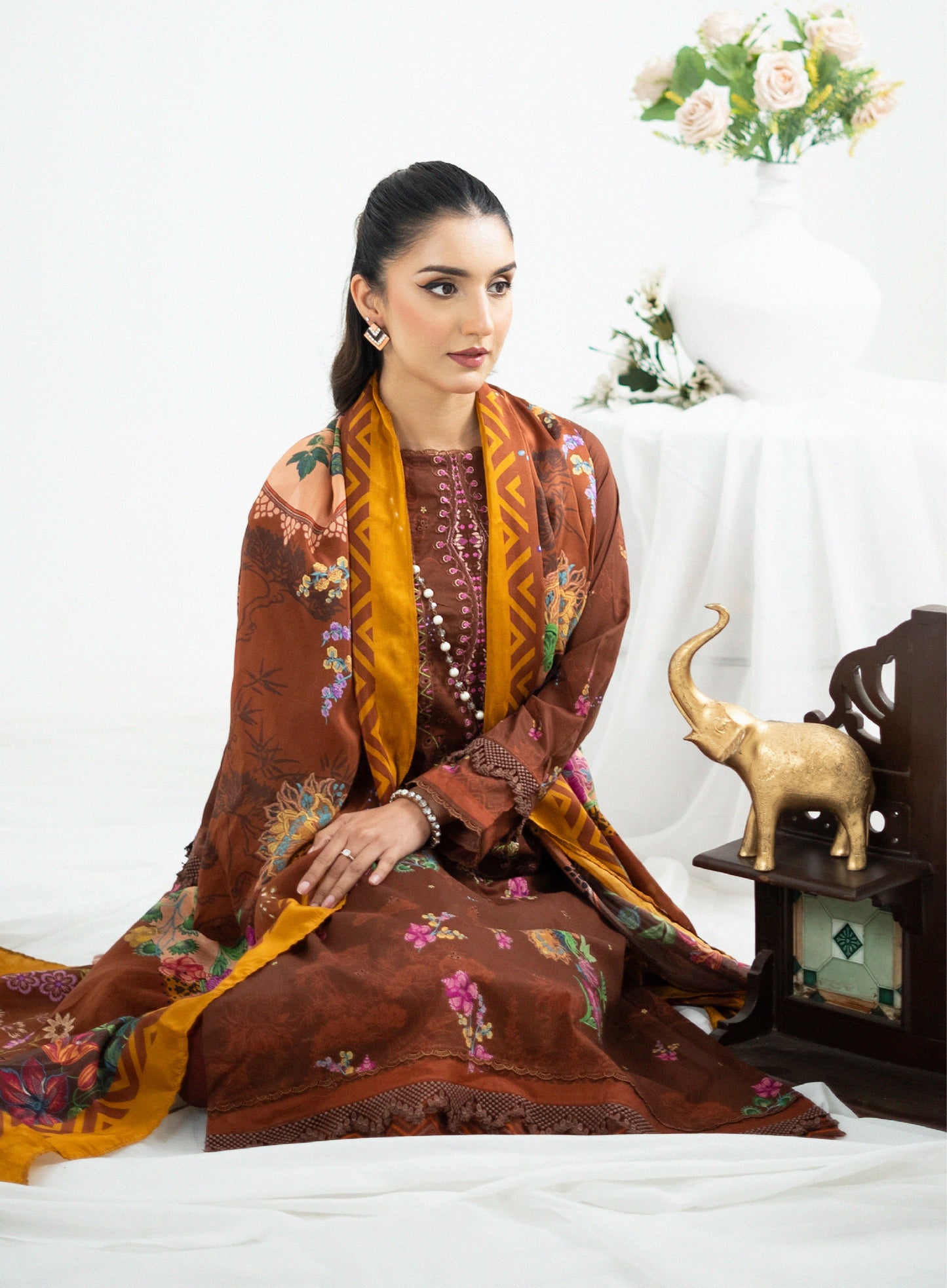 Lalam Luxury Lawn Embroidered Unstitched 3 Piece