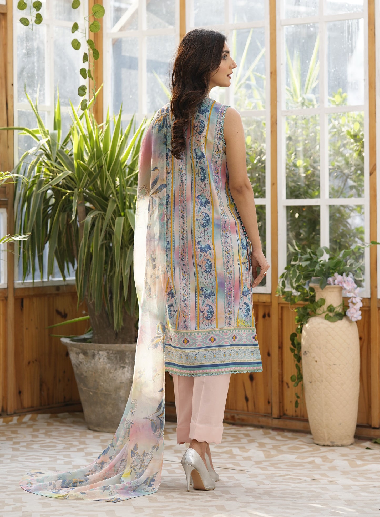 Firuzeh Luxury Lawn Embroidered Unstitched 3 Piece