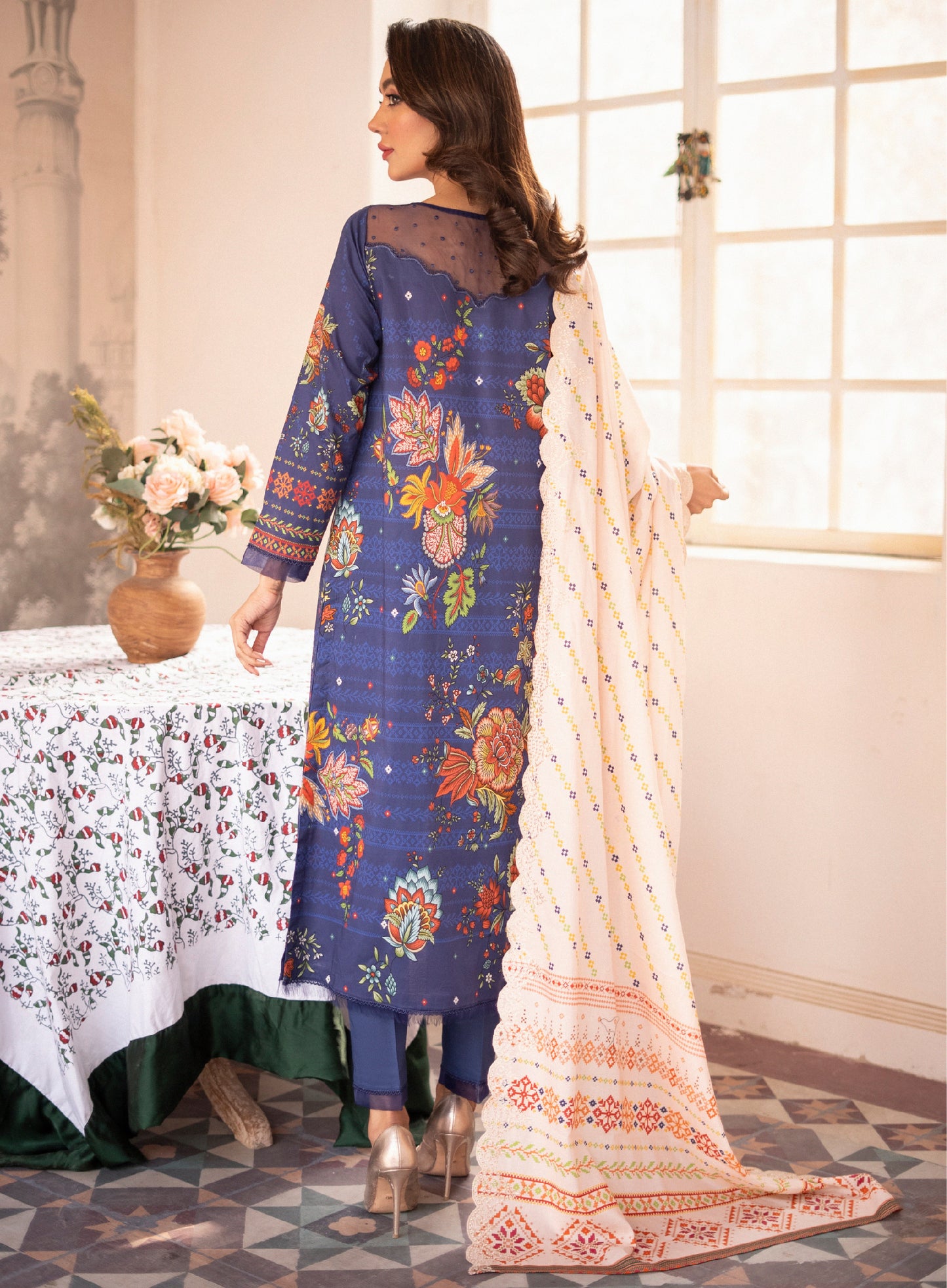 Sheerisha Luxury Lawn Embroidered Unstitched 3 Piece