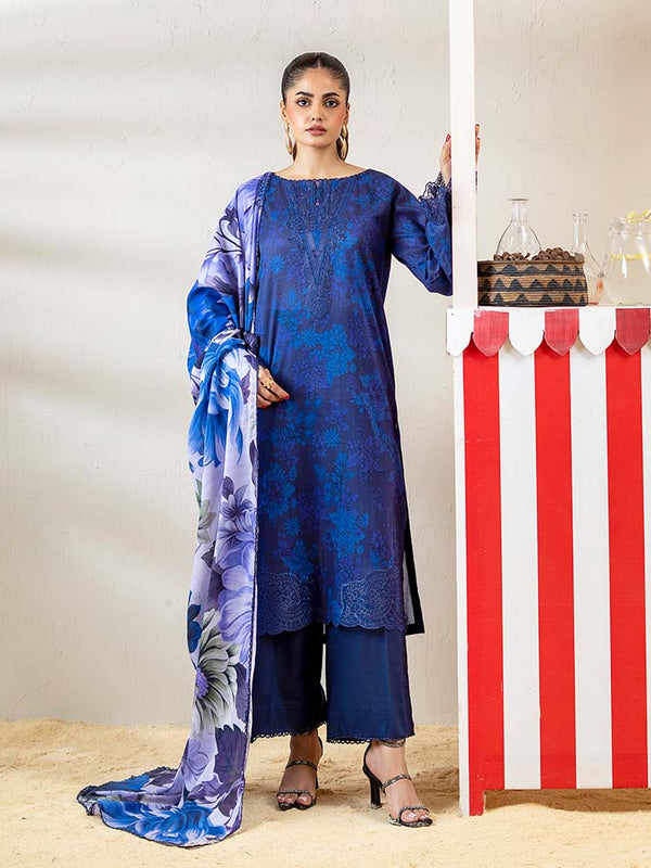 NOER 3-Piece Unstitched Digital Printed Lawn Suit