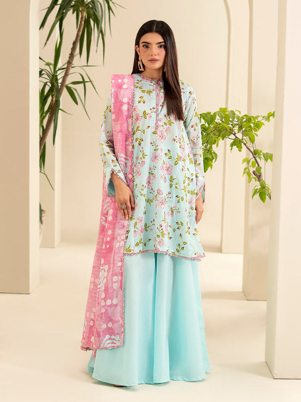 SUHA 3-Piece Unstitched Digital Printed Lawn Suit