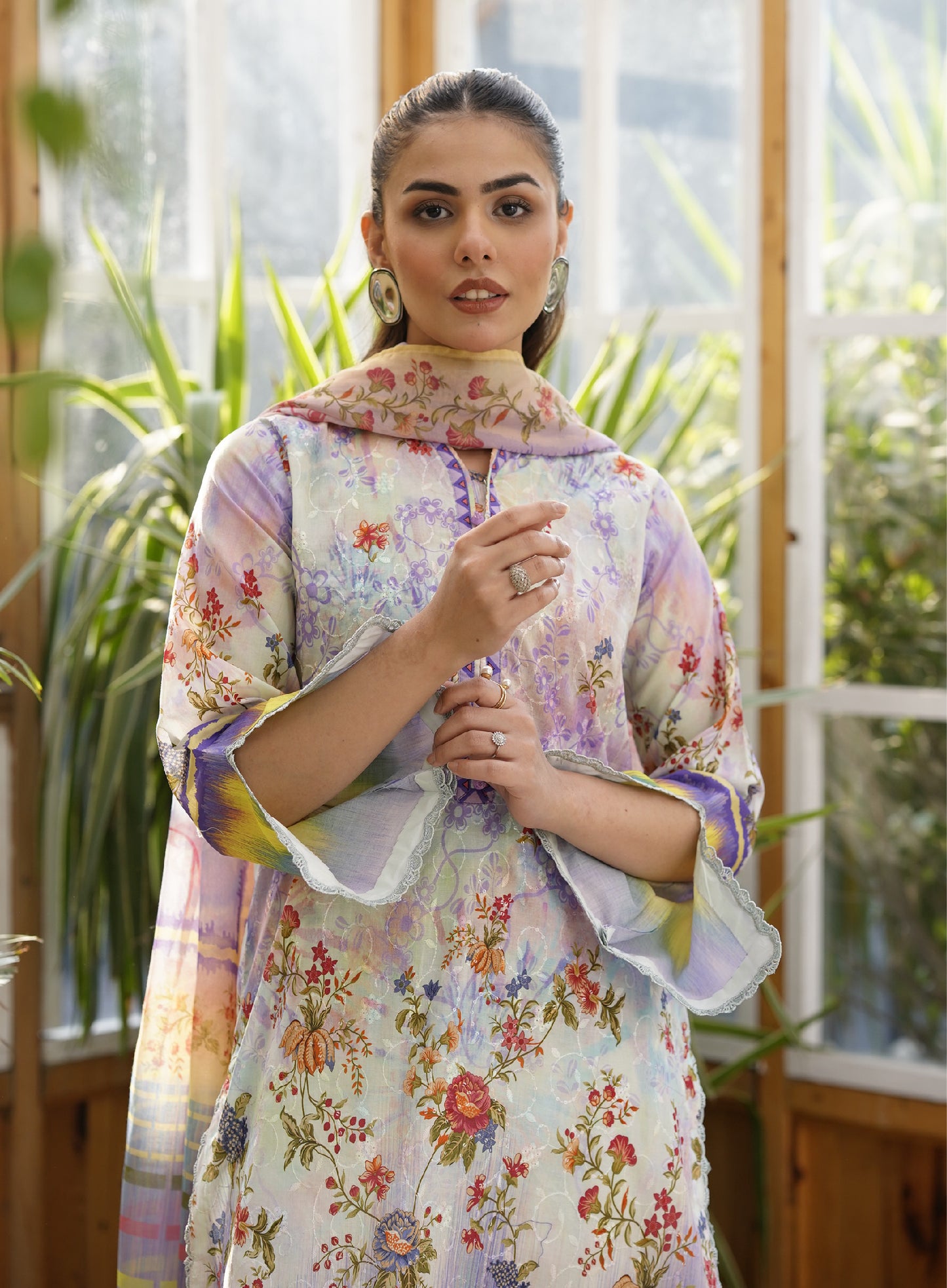 Firuzeh Luxury Lawn Embroidered Unstitched 3 Piece