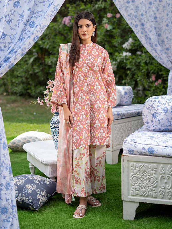 SUFFINA 3-Piece Unstitched Digital Printed Lawn Suit