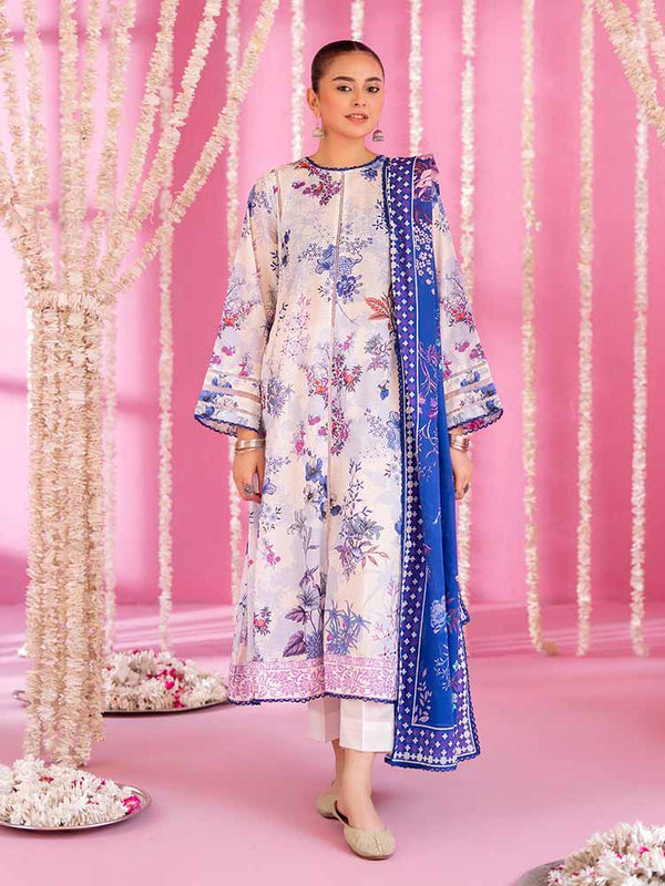 GULAB RANG 3-Piece Unstitched Digital Printed Lawn Suit
