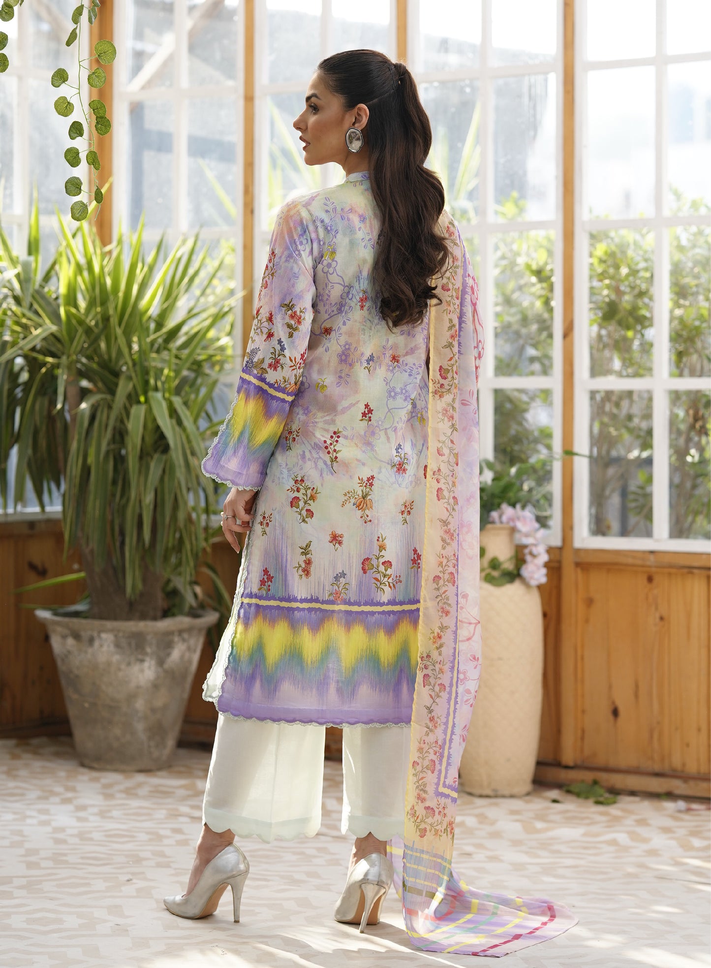 Firuzeh Luxury Lawn Embroidered Unstitched 3 Piece