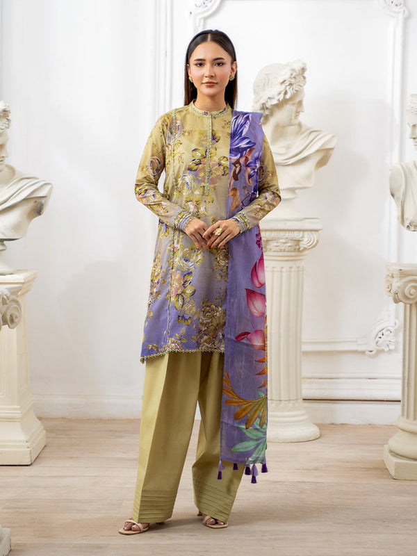 TARA POP 3-Piece Unstitched Digital Printed Lawn Suit