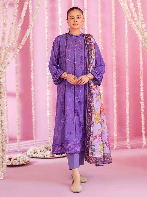 GULAB RANG 3-Piece Unstitched Digital Printed Lawn Suit