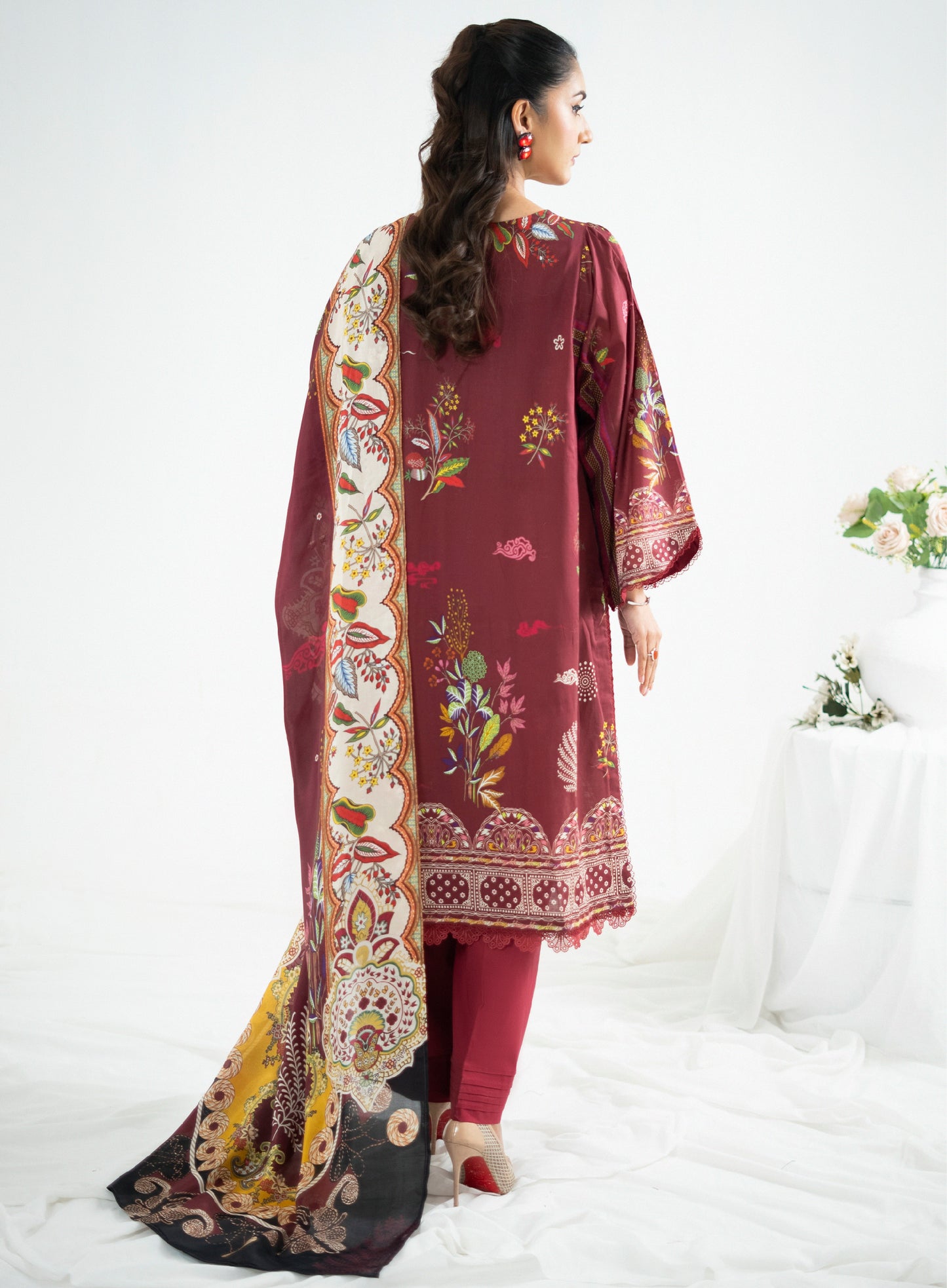 Lalam Luxury Lawn Embroidered Unstitched 3 Piece