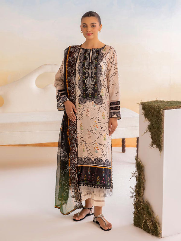 GULL MEHR 3-Piece Unstitched Digital Printed Lawn Suit