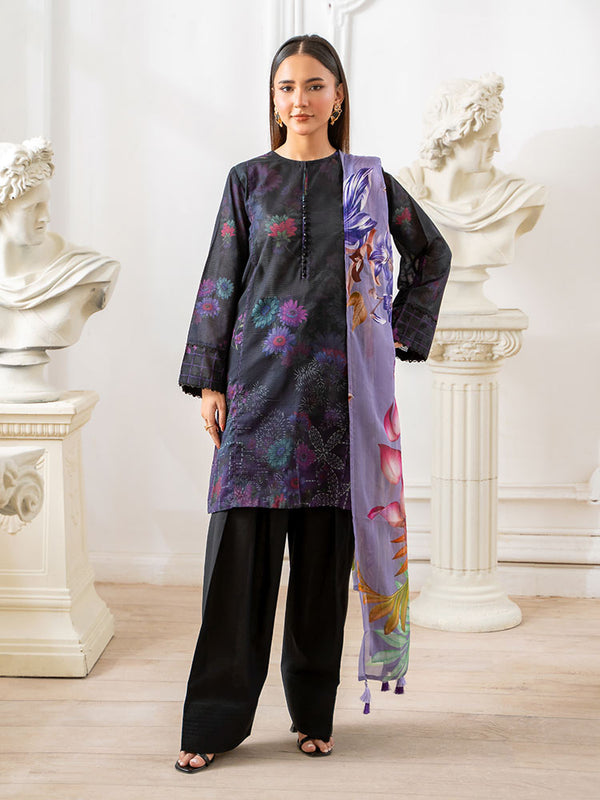 TARA POP 3-Piece Unstitched Digital Printed Lawn Suit