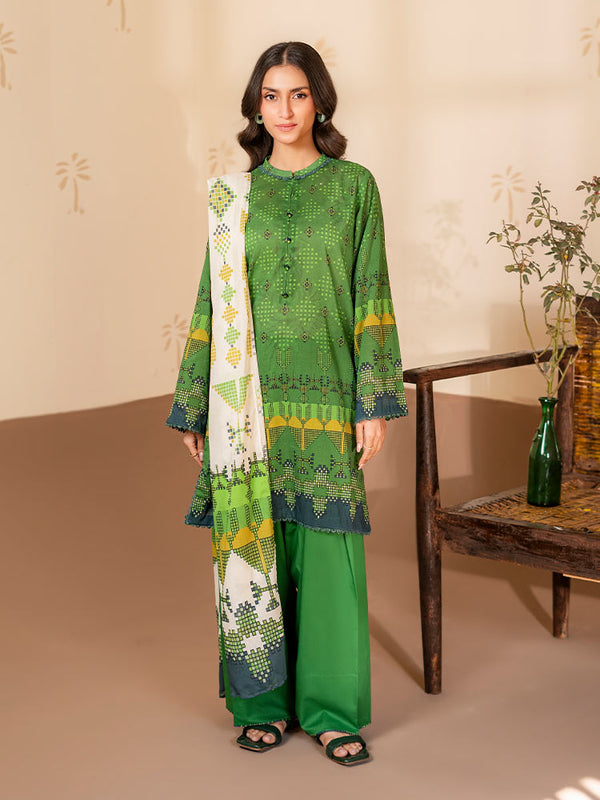 RASHA 3-Piece Unstitched Digital Printed Lawn Suit
