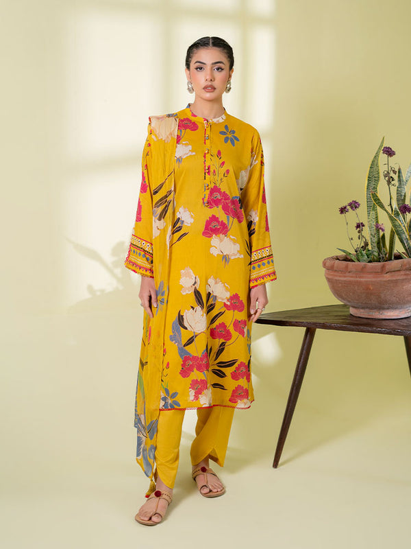 ZUMRA 3-Piece Unstitched Digital Printed Lawn Suit