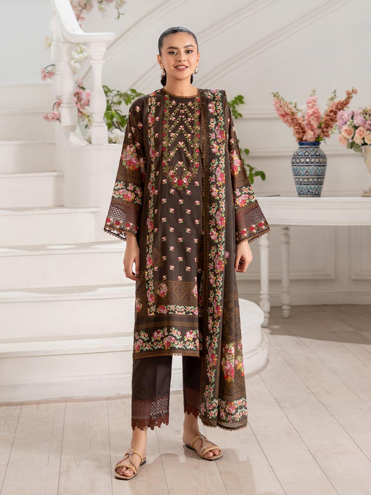 GULL BAHAR 3-Piece Unstitched Digital Printed Lawn Suit – Binaas
