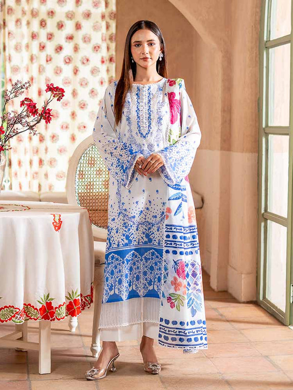SERAI 3-Piece Unstitched Digital Printed Lawn Suit
