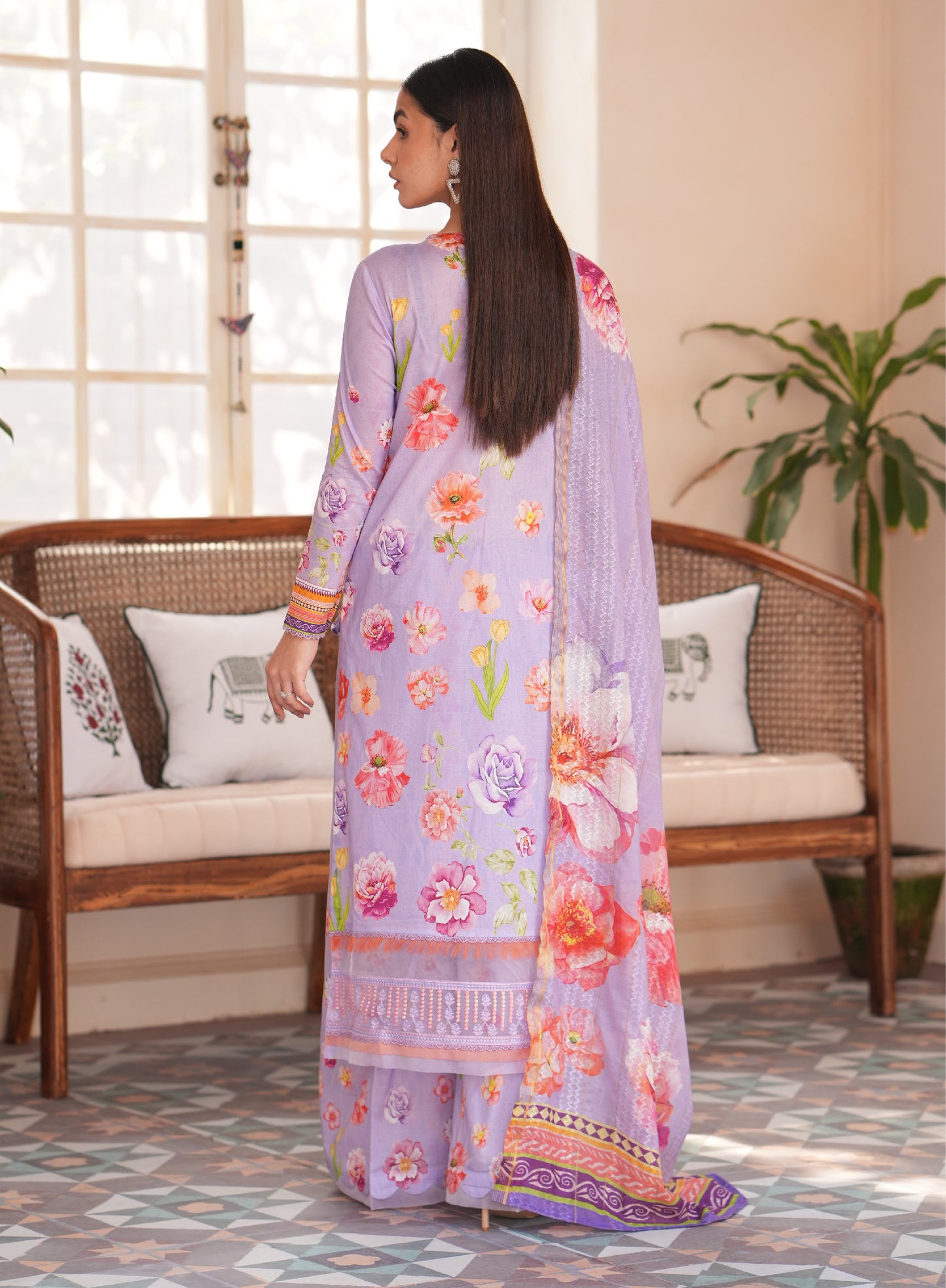 Daisia Luxury Lawn Embroidered Unstitched 3 Piece