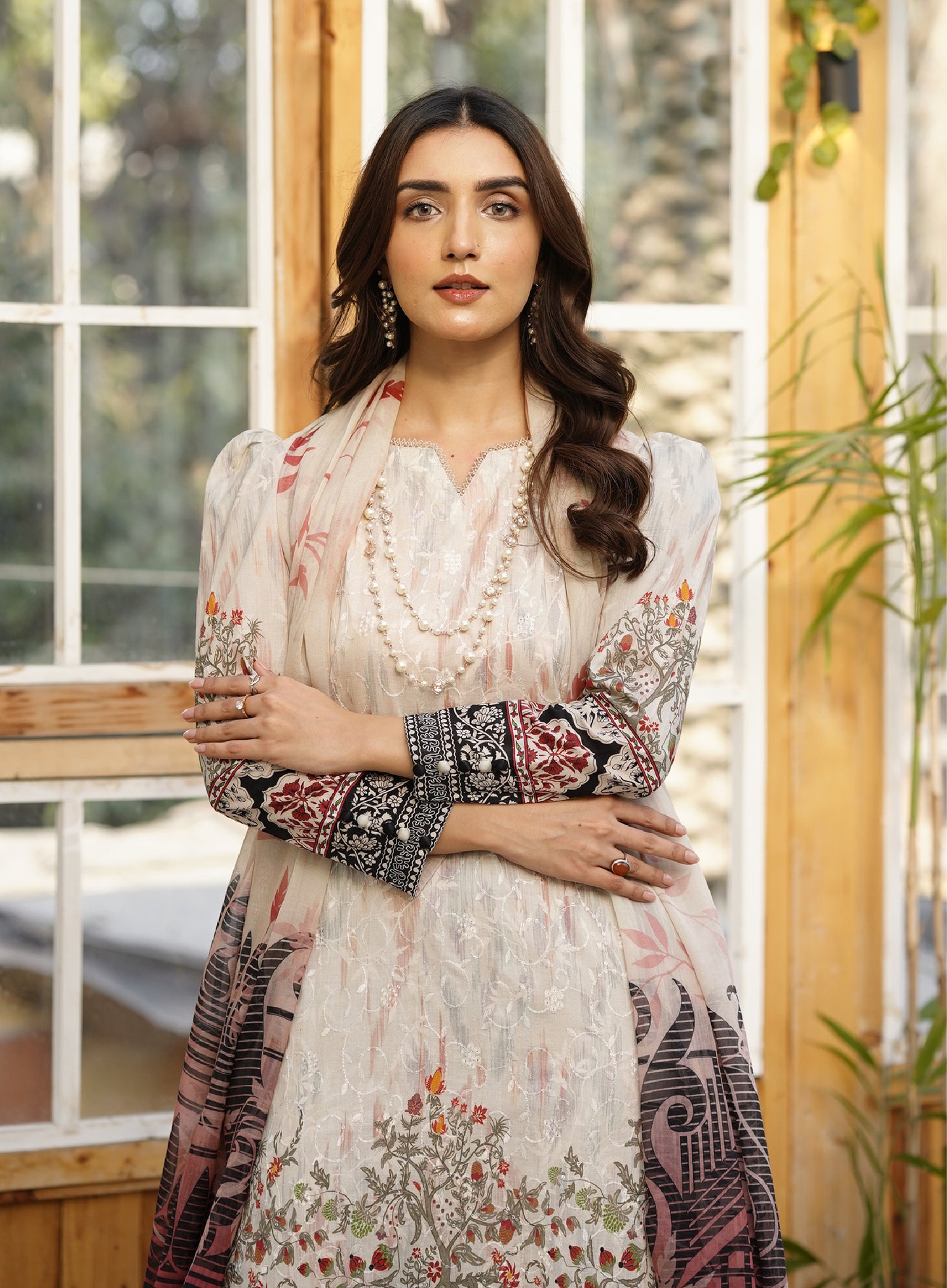 Firuzeh Luxury Lawn Embroidered Unstitched 3 Piece