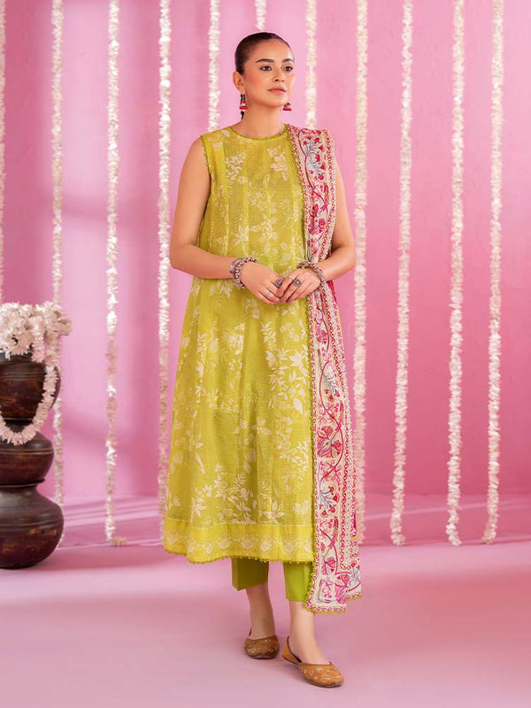 GULAB RANG 3-Piece Unstitched Digital Printed Lawn Suit
