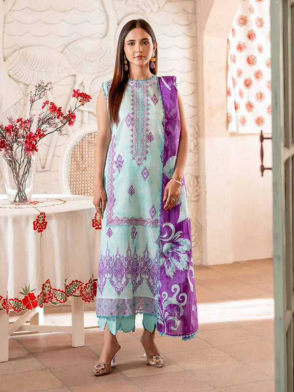 SERAI 3-Piece Unstitched Digital Printed Lawn Suit
