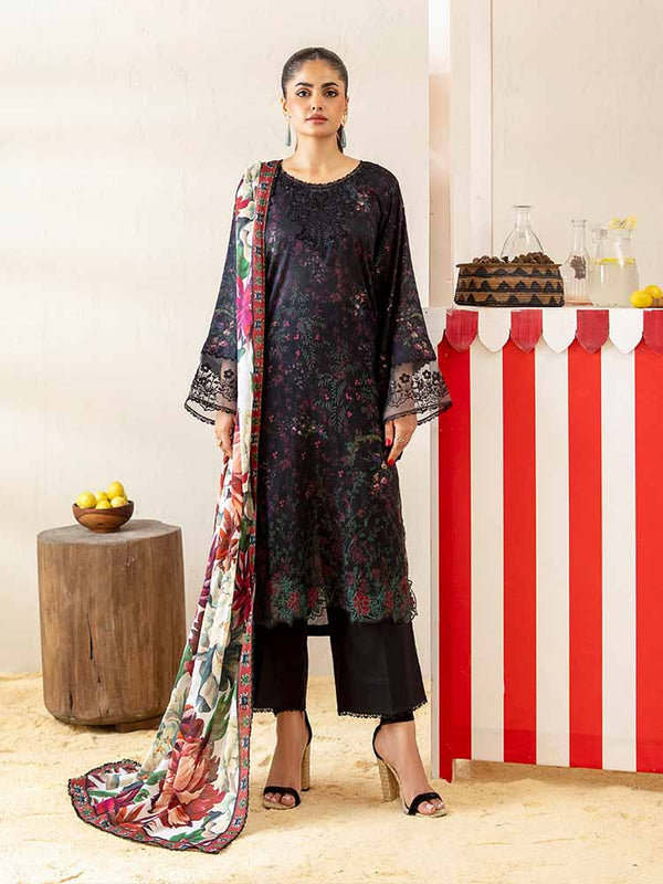 NOER 3-Piece Unstitched Digital Printed Lawn Suit