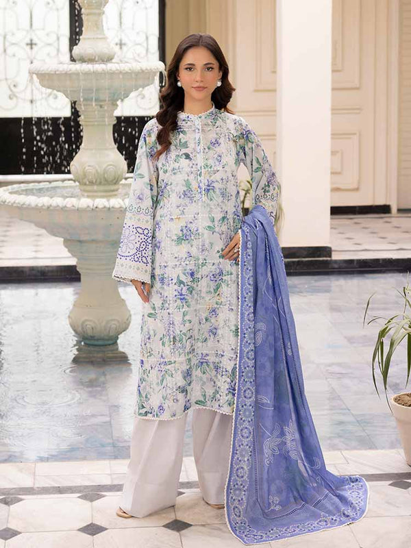 DOVES OF GARDEN 3-Piece Unstitched Digital Printed Lawn Suit