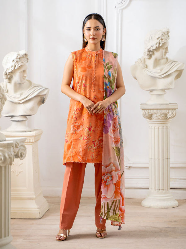 TARA POP 3-Piece Unstitched Digital Printed Lawn Suit