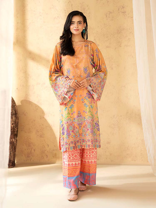 SANAZ 2-Piece Unstitched Digital Printed Lawn Suit