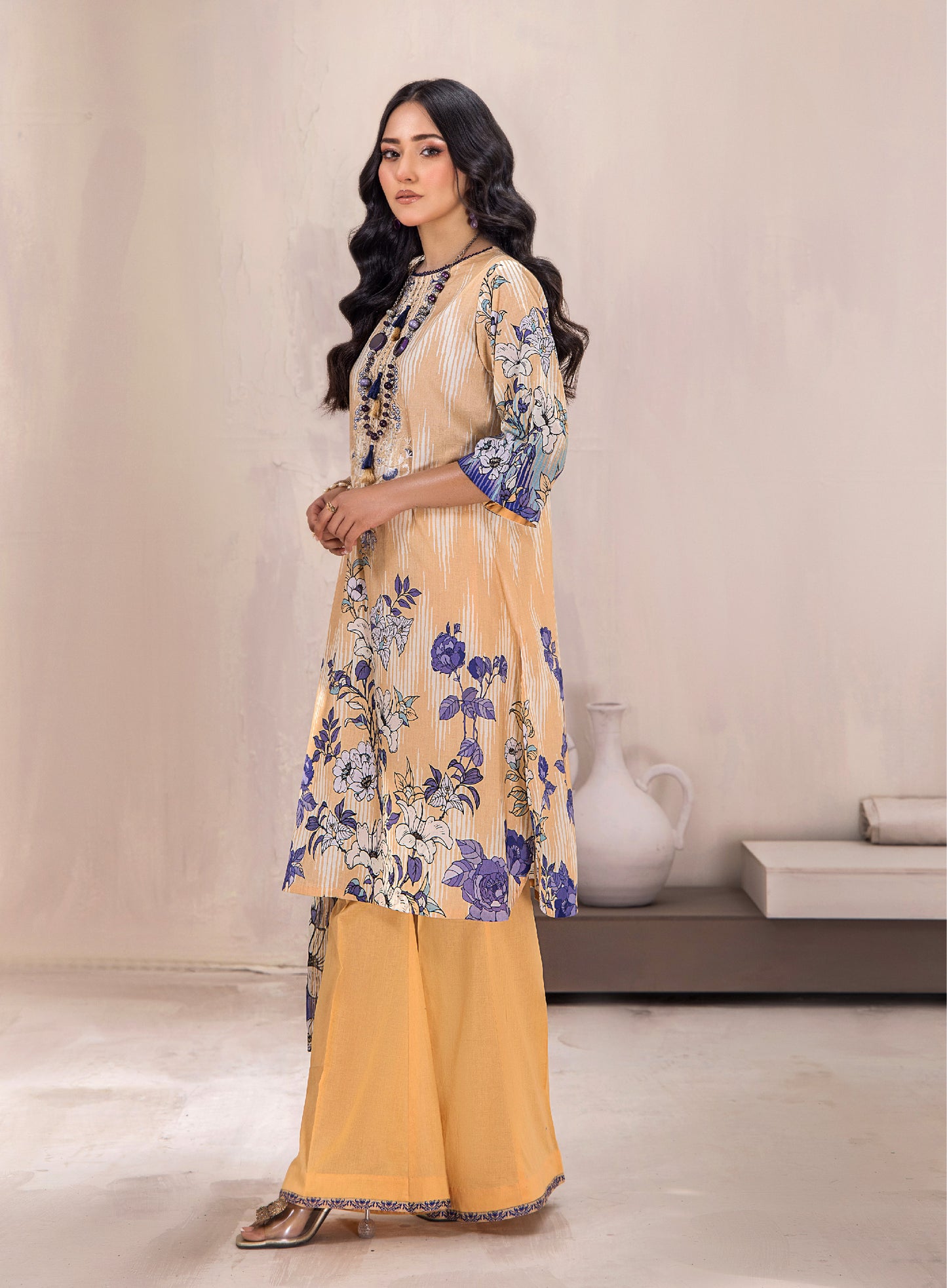 Hania Luxury Lawn Embroidered Unstitched 3 Piece