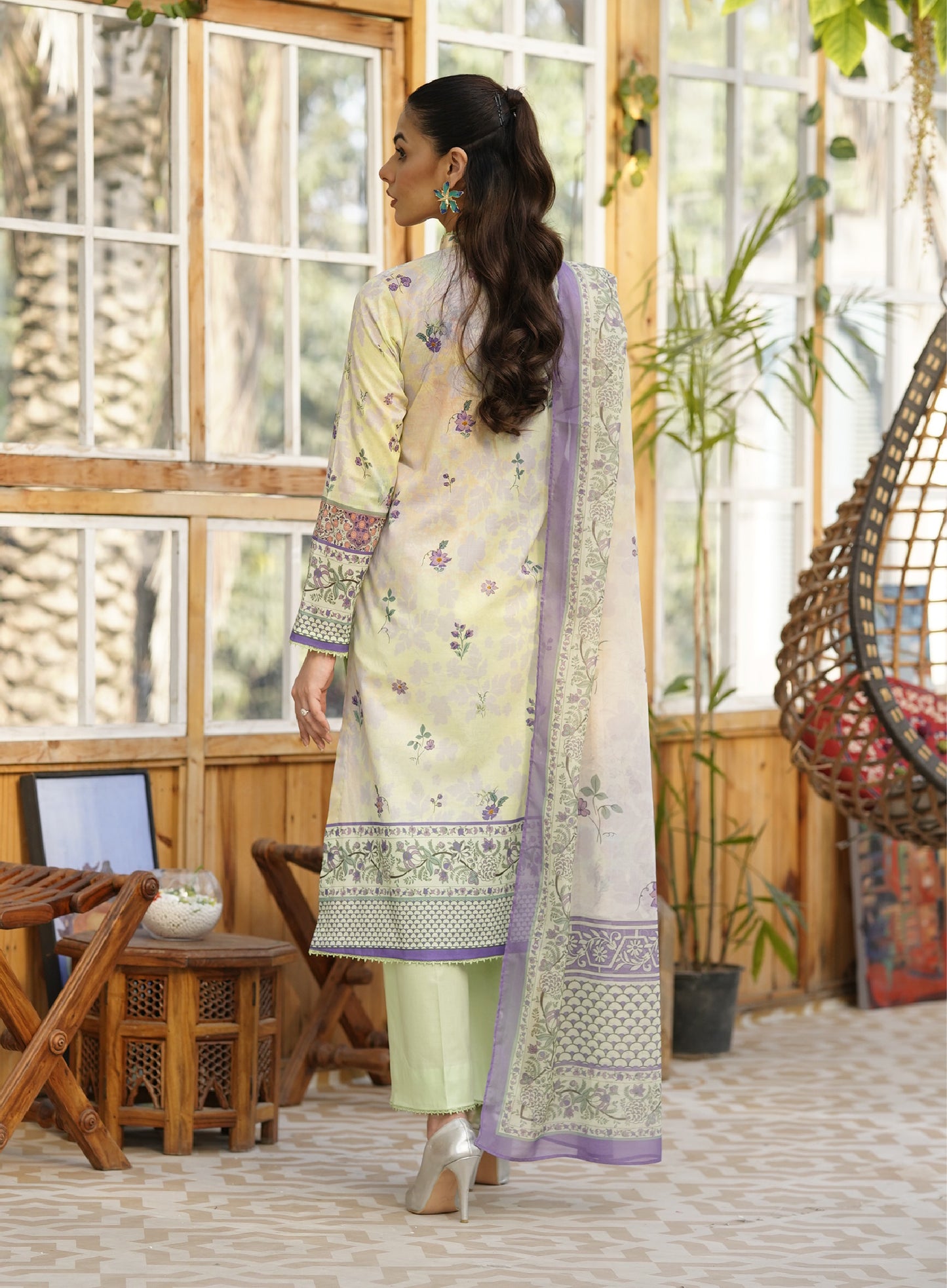 Firuzeh Luxury Lawn Embroidered Unstitched 3 Piece