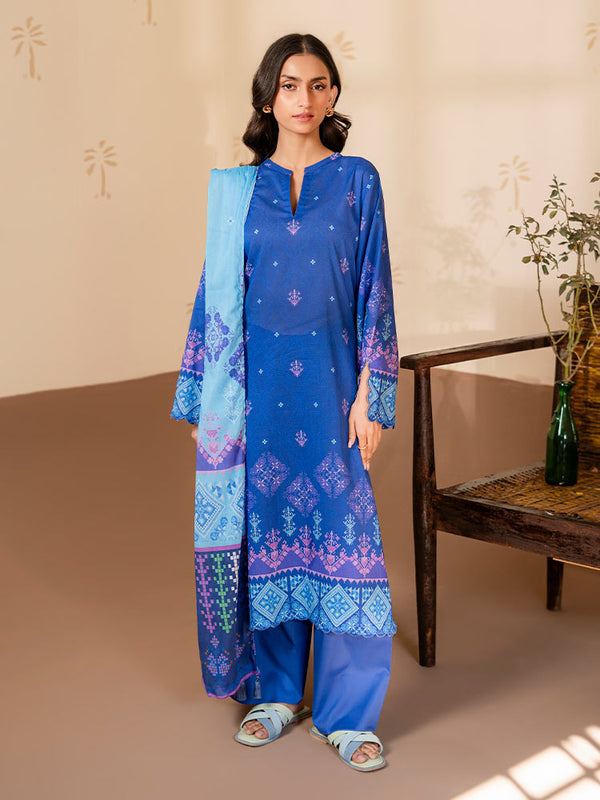 RASHA 3-Piece Unstitched Digital Printed Lawn Suit