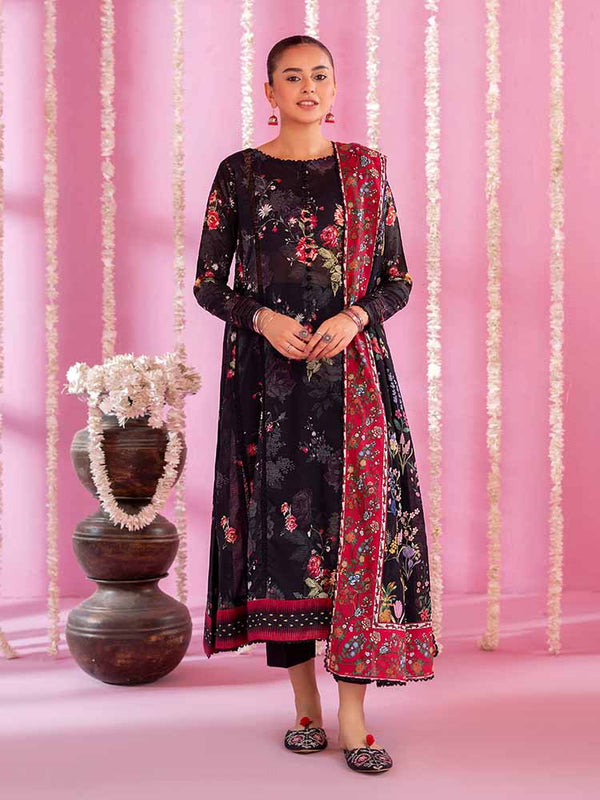 GULAB RANG 3-Piece Unstitched Digital Printed Lawn Suit