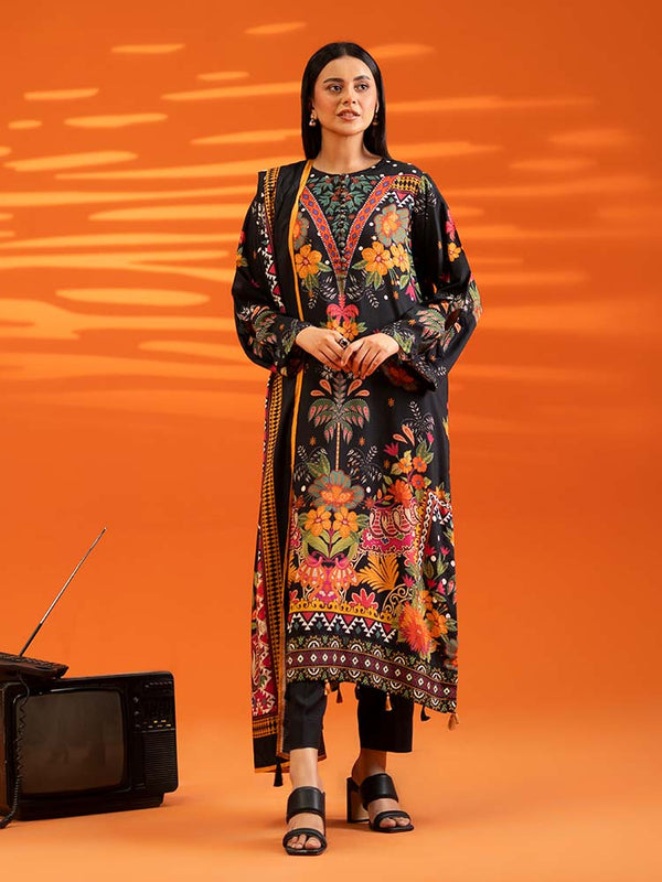 AFROZ 3-Piece Unstitched Digital Printed Lawn Suit