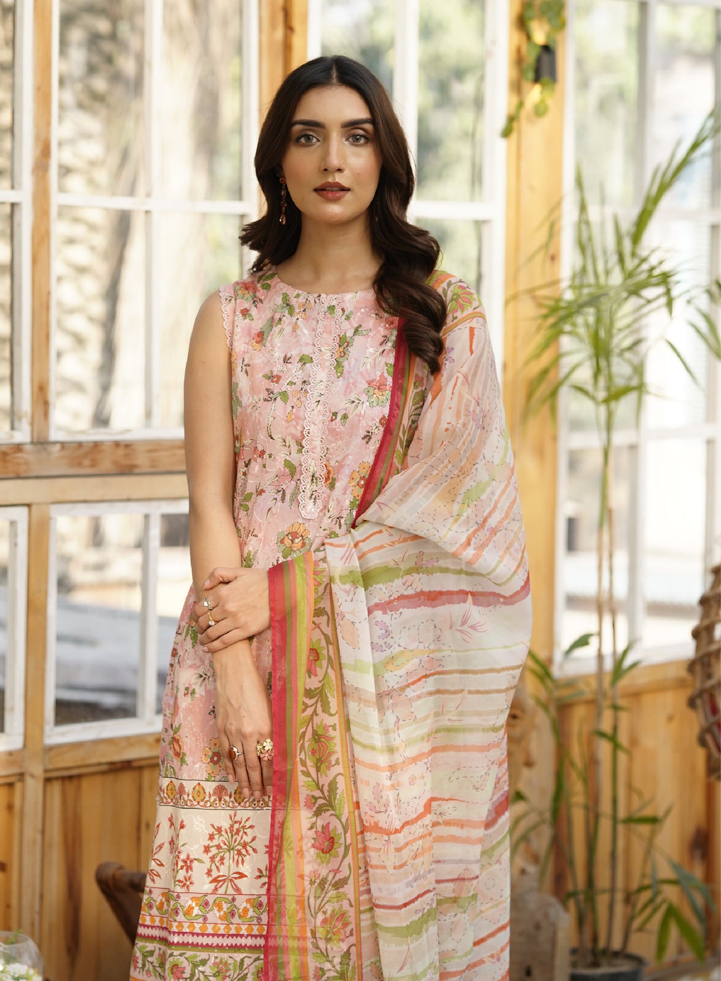 Firuzeh Luxury Lawn Embroidered Unstitched 3 Piece