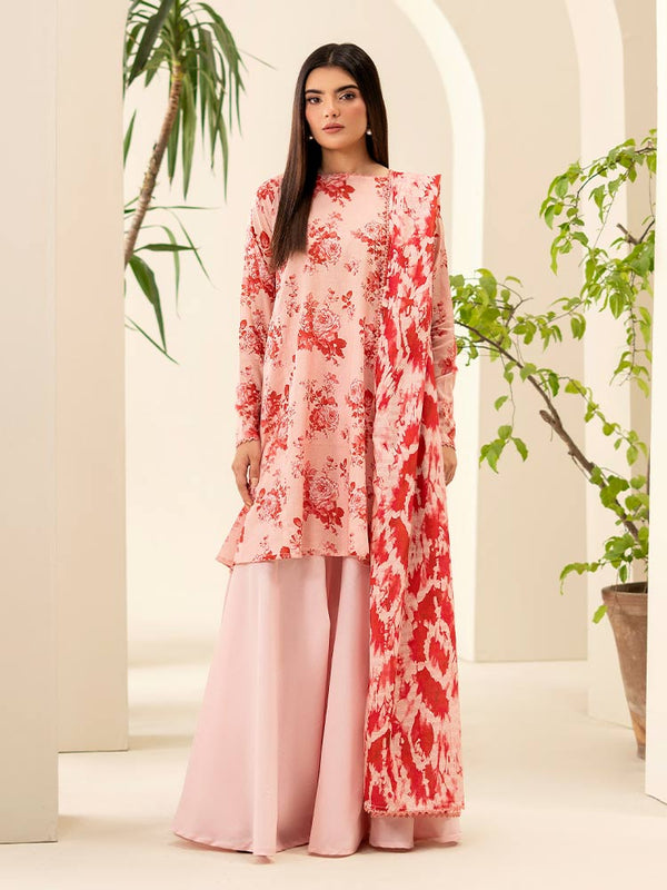 SUHA 3-Piece Unstitched Digital Printed Lawn Suit