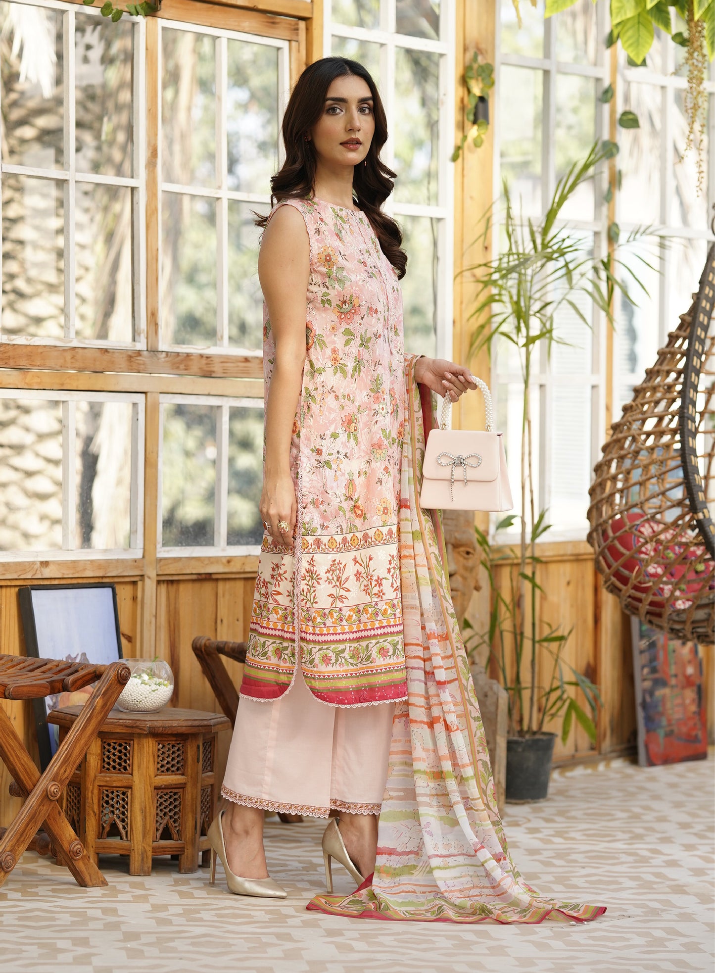 Firuzeh Luxury Lawn Embroidered Unstitched 3 Piece