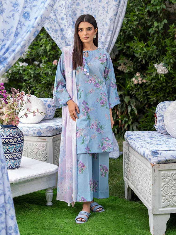SUFFINA 3-Piece Unstitched Digital Printed Lawn Suit