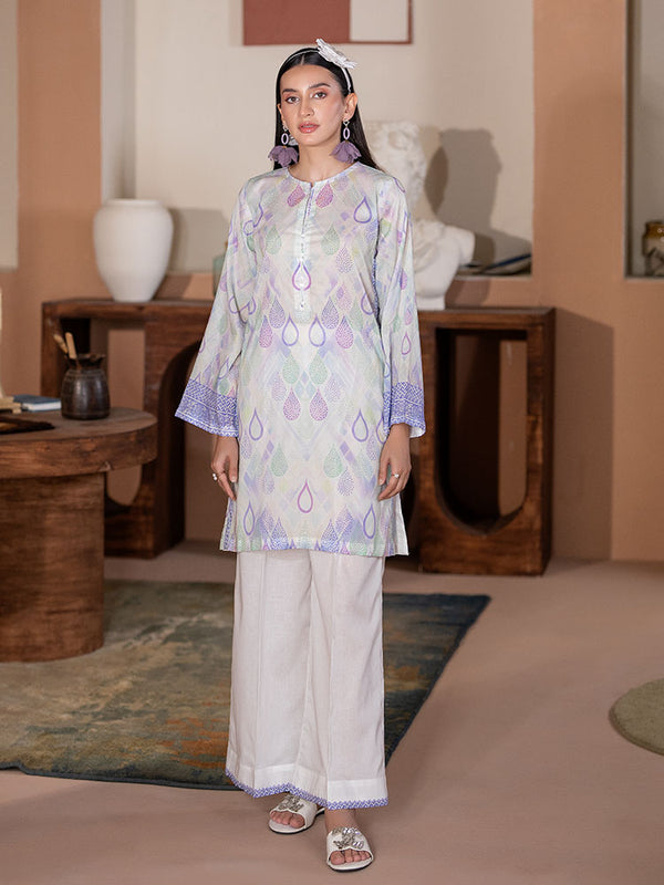 KEVA 2-Piece Unstitched Digital Printed Lawn Suit