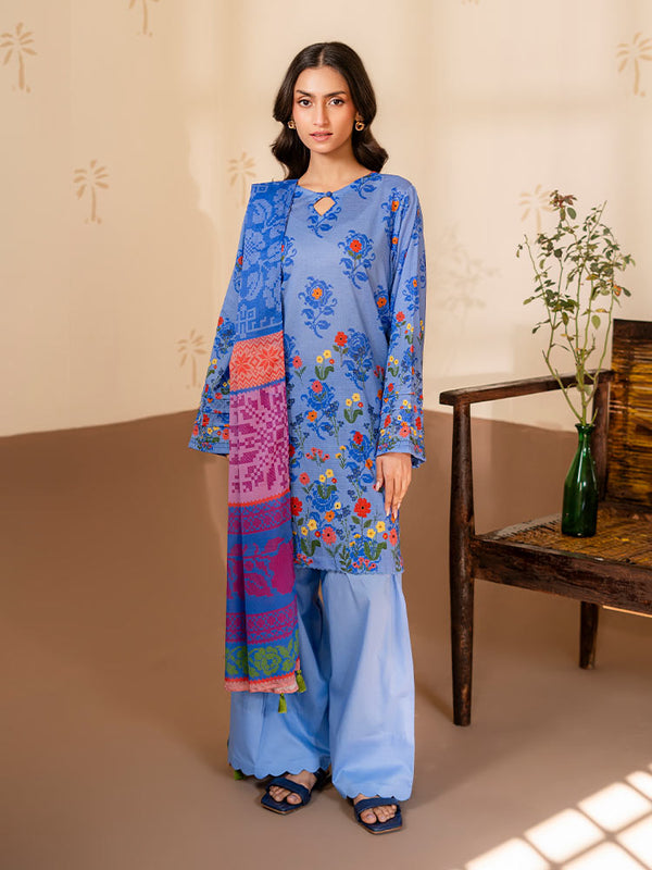 RASHA 3-Piece Unstitched Digital Printed Lawn Suit