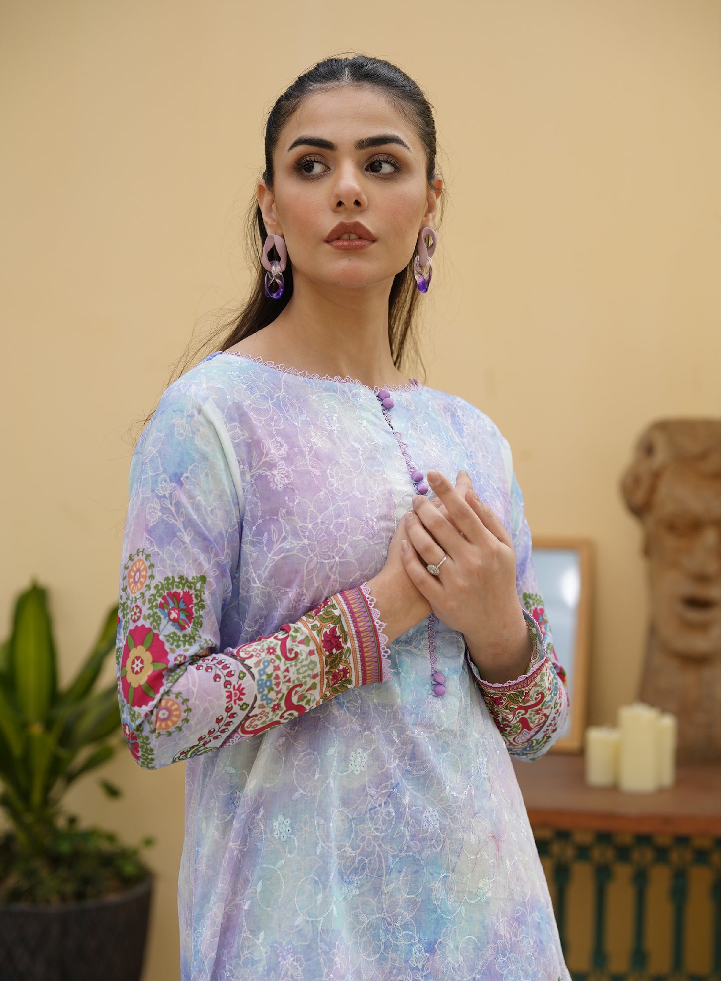 Firuzeh Luxury Lawn Embroidered Unstitched 3 Piece