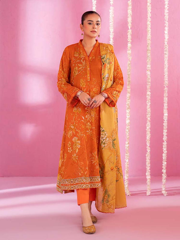 GULAB RANG 3-Piece Unstitched Digital Printed Lawn Suit