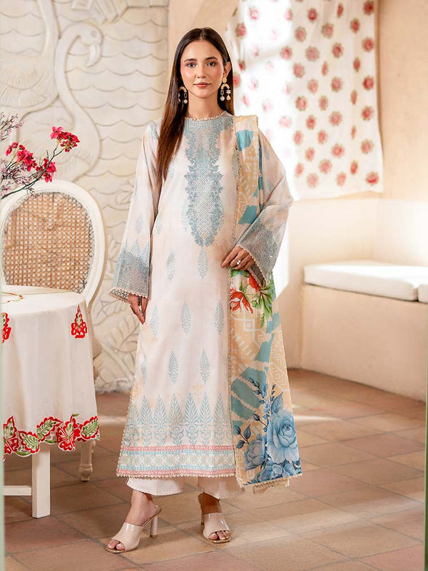 SERAI 3-Piece Unstitched Digital Printed Lawn Suit