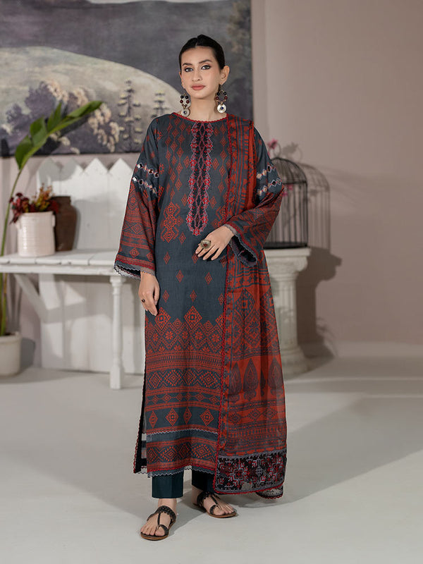 VARDA 3-Piece Unstitched Digital Printed Lawn Suit